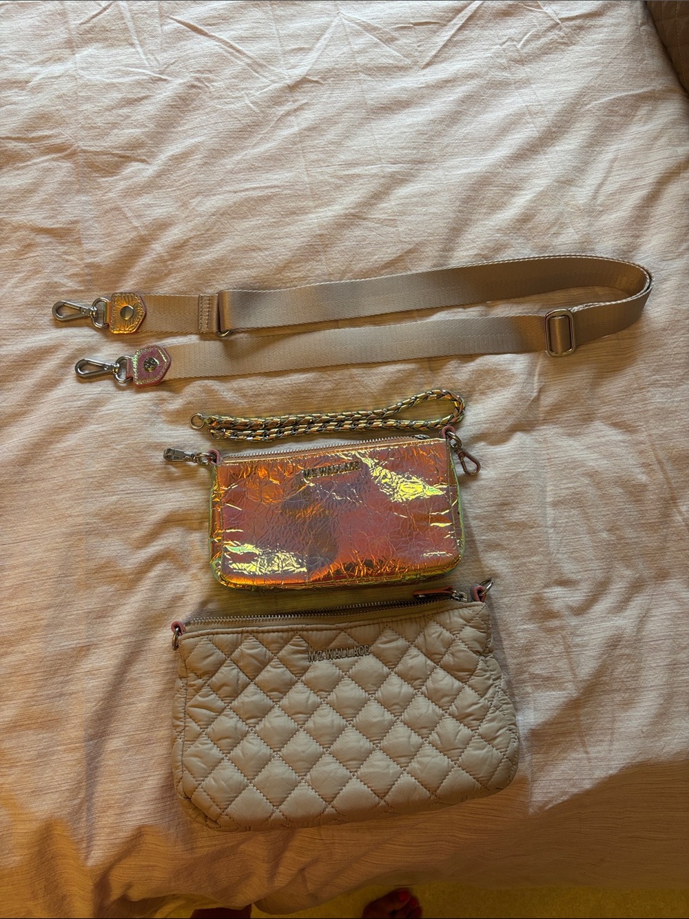 MZ Wallace Iridescent Duo Crossbody/Shoulder Bag - Picture 4 of 12